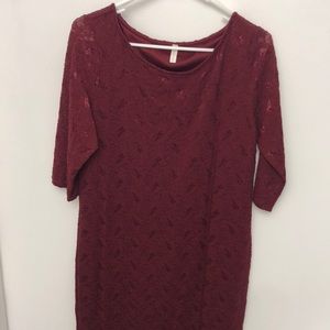 Burgundy Pinkblush dress